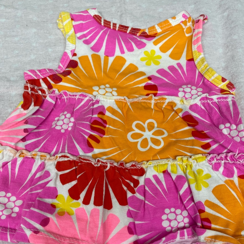 Carters pink and orange baby girl summer outfit